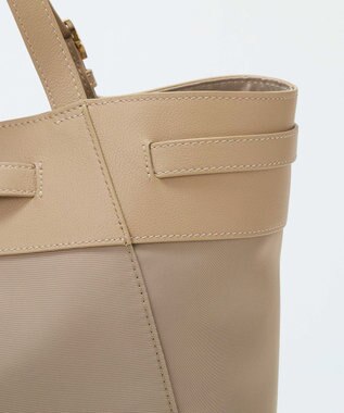 TOPKAPI 【TREASURE TOPKAPI】ナイロン レザーコンビ 2way トートバッグ A4対応 ベージュ