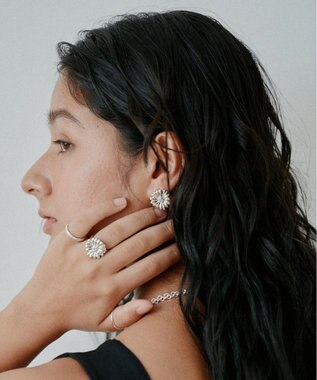 yoaa シルバー925 キクピアス シルバー925