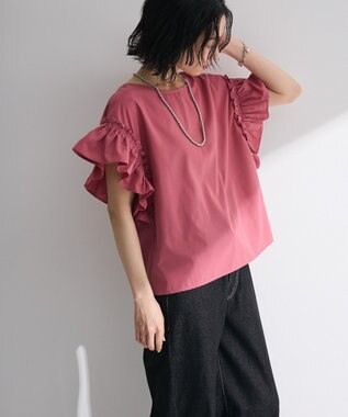 Green Parks ・ＥＬＥＮＣＡＲＥ　ＤＵＥ　バックリボンブラウス Pink