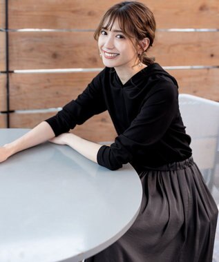 Tiaclasse 【洗える】パーカードッキングワンピース BKCGRA