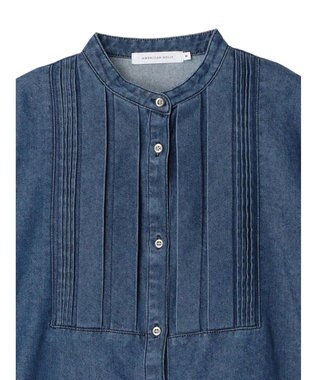 AMERICAN HOLIC デニムブザムバックボタンチュニック Indigo