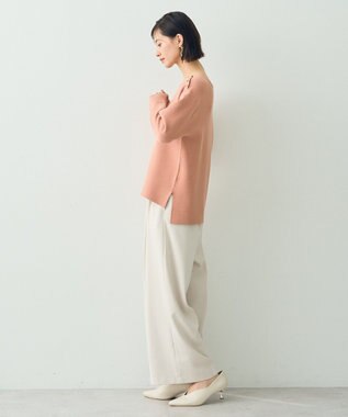 YECCA VECCA ミラノリブ金釦ニット Pink