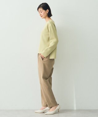 YECCA VECCA ミラノリブ金釦ニット Light Green