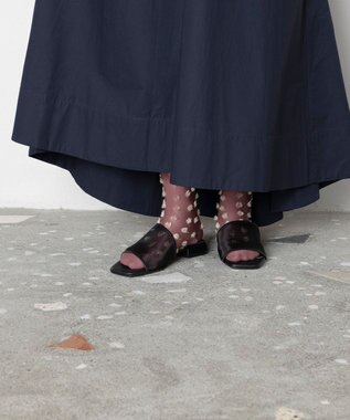 TRICOTE ドットファーソックス 72PINK