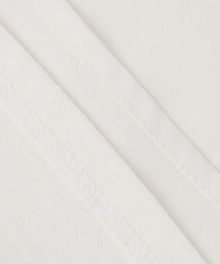 23区 【洗える】シルキーデシン タックデザイン カットソー ホワイト系