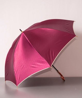 AURORA シャルルジョルダン　ポリエステル サテン エンボス 加工耐風雨傘