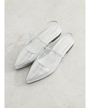 Green Parks ＲＵＰＩＳ．　スリングバックミュール Silver