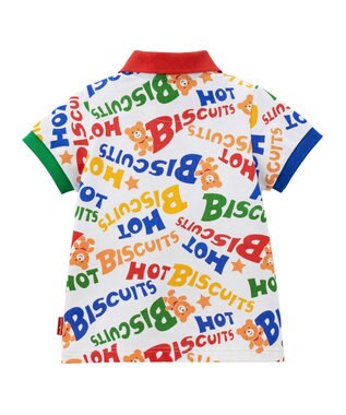 MIKI HOUSE HOT BISCUITS 【80-120cm】 カラフルロゴ ポロシャツ マルチカラー