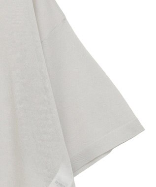 Green Parks アソートロゴ半袖シアーニットプルオーバー Gray