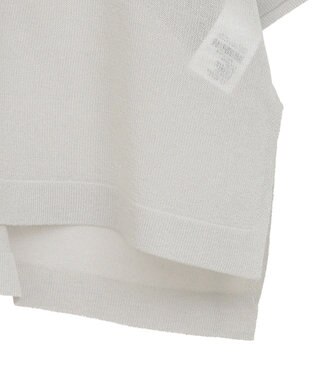 Green Parks アソートロゴ半袖シアーニットプルオーバー Gray