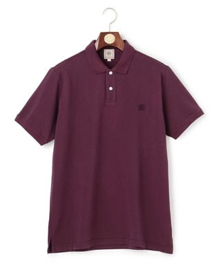 J.PRESS MEN コットンカノコオーバーダイ ポロシャツ パープル系