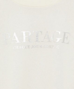 Green Parks アソートロゴ半袖シアーニットプルオーバー Ecru