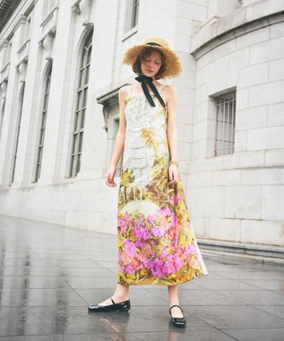 GRACE CONTINENTAL ジャルダンプリントマキシ マルチ