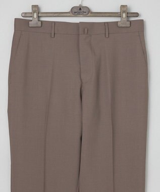 GOTAIRIKU ロングセラー【洗える/折り目加工/シワになりにくい/ウエストアジャスター】ウォッシャブル サマーウール100％パンツ_限定色(ノータック)25年モデル 新色/ブラウン系