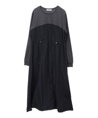 Green Parks カットソードロストドッキングワンピース Black