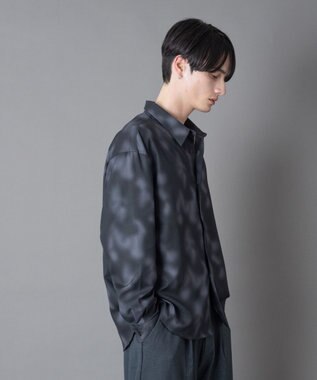 WEGO パターンルーズシャツ（LS） 柄1