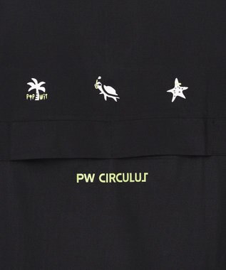 PW CIRCULUS 【MEN】ハーフジップモック ゴルフ ブラック系