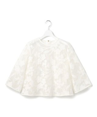  【GOLD LABEL】フロッキーエンブロイダリー ブラウス