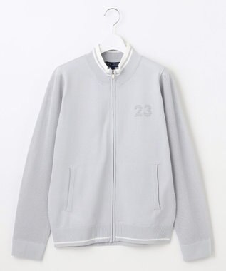 23区GOLF 【WOMEN】【ウォッシャブル】フルジップニットブルゾン ライトグレー系