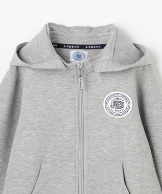 J.PRESS KIDS 【100-130cm】ダンボールニット ロゴ パーカー トップグレー