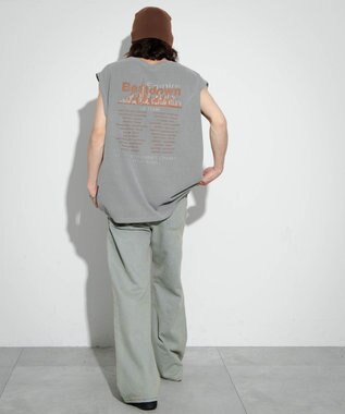 WEGO 【ユニセックス着用アイテム/手洗い可】ピグメントグラフィックノースリーブ 柄6