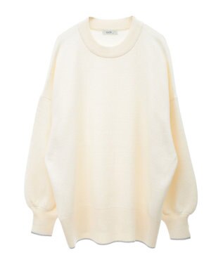 earth music&ecology やわらかタッチチュニック Ivory