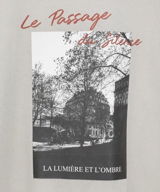 Green Parks アソートロゴ半袖シアーニットプルオーバー Purple