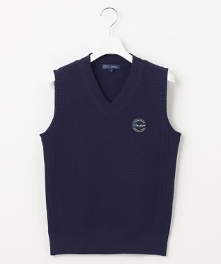 23区GOLF 【WOMEN】【ウォッシャブル】ニット ベスト ネイビー系