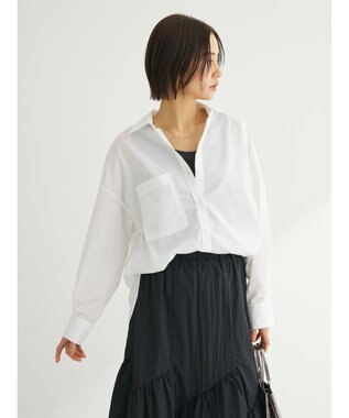 Green Parks イージーケア　ゆったりシャツ Off White