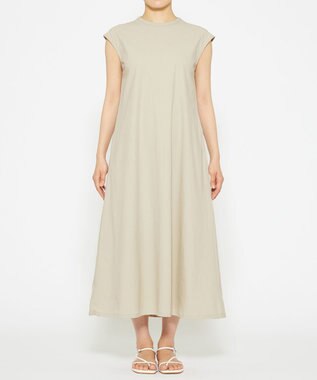 uncrave 【撥水・接触冷感・UVカット・洗濯機洗い可】マルチファンクションナイロン ワンピース（uncrave STANDARD） ライトベージュ