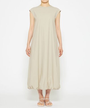 uncrave 【撥水・接触冷感・UVカット・洗濯機洗い可】マルチファンクションナイロン ワンピース（uncrave STANDARD） ライトベージュ