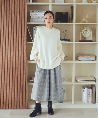 earth music&ecology やわらかタッチチュニック Ivory