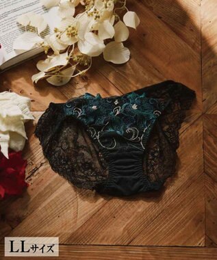 San-ai Resort（三愛水着楽園） エレガントコレクション2311バックレースショーツ【LLサイズ】【northerly】 グリーン