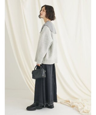 CRAFT STANDARD BOUTIQUE ロゴジャガードニットプルオーバー Gray