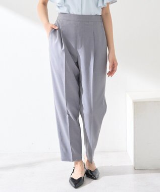 earth music&ecology 接触冷感テーパードパンツ Gray Mixture