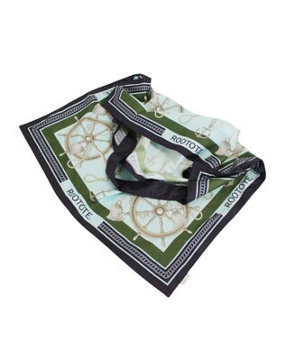 ROOTOTE 3664【エコバッグになるチャームトート】LT.トール.スカーフ-A 03：アンカー・ライトブルー