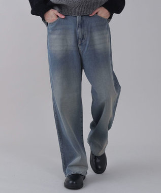 【ユニセックス着用ITEM/SMLサイズ展開/ウエスト調整可】バギーデニムパンツ
