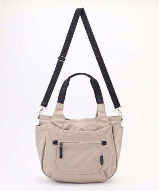 LA BAGAGERIE 【MONICA】ラウンド2WAYトートバッグ ライトグレー