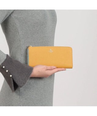LANVIN en Bleu リュクサンブールカラー Lファスナー長財布 マスタード