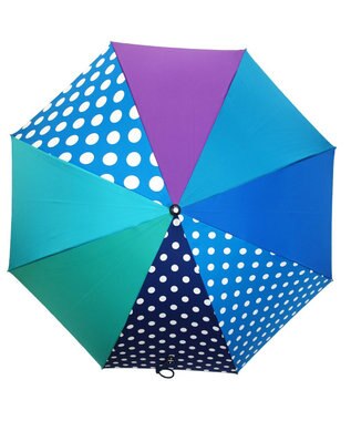 +RING レディース向け プラスリング 長傘 60cm BLU T1349 青