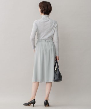 自由区 【XSサイズ～/洗える】ダブルフェイススーティング セミフレアスカート セージ