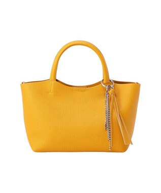 earth music&ecology 【軽量】チャーム付きミニトートバッグ Yellow