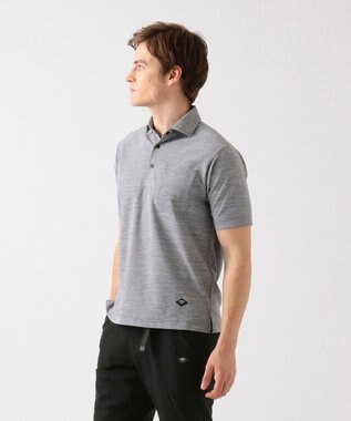 JOSEPH ABBOUD MOUNTAIN クールスキン鹿の子 ポロシャツ ライトグレー系