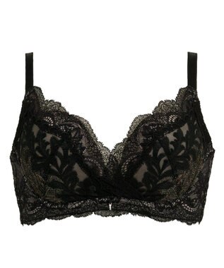 BRADELIS New York 【BRADELIS New York】ノンワイヤーブラ25A2 補正下着 ブラジャー 脇高設計 谷間メイク ブラック