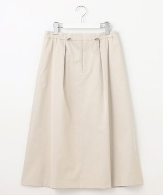 J.PRESS LADIES L 【洗える・吸水速乾・接触冷感】リネンツイル スカート アイボリー系