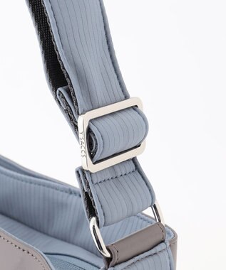 Y'SACCS コーデュロイライクナイロンショルダー ブルー