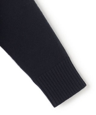 BEIGE， LEADER / エルボーパッチ Vネックカーディガン Navy