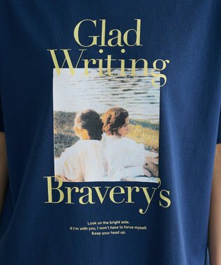 Green Parks フォトプリントボックスＴシャツ Navy