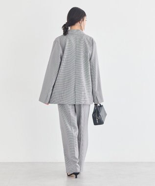 earth music&ecology 【予約】アソート金ボタンジャケット チェック