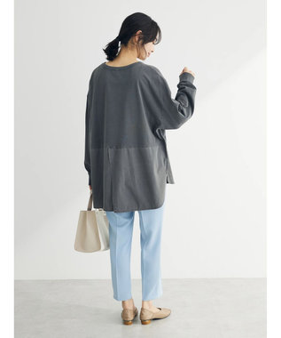 Green Parks ピグメントドッキングスリットデザインチュニック Gray